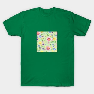 watercolor summer flowers T-Shirt